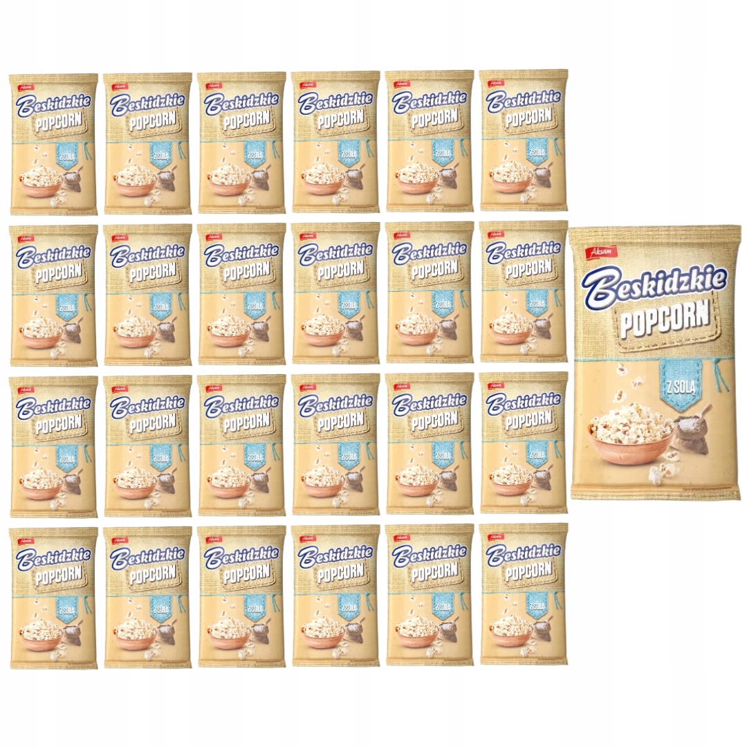 Levně Beskidzkie popcorn se solí 90 g x 24 kusů