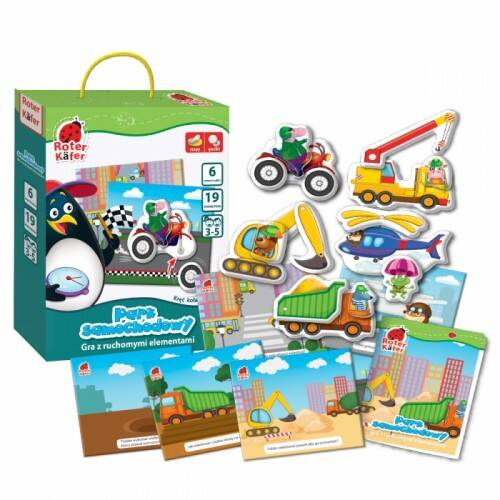 Gra Edukacyjna Z Ruchomymi Elementami Park Samochodowy Roter Kafer-Zdjęcie-0