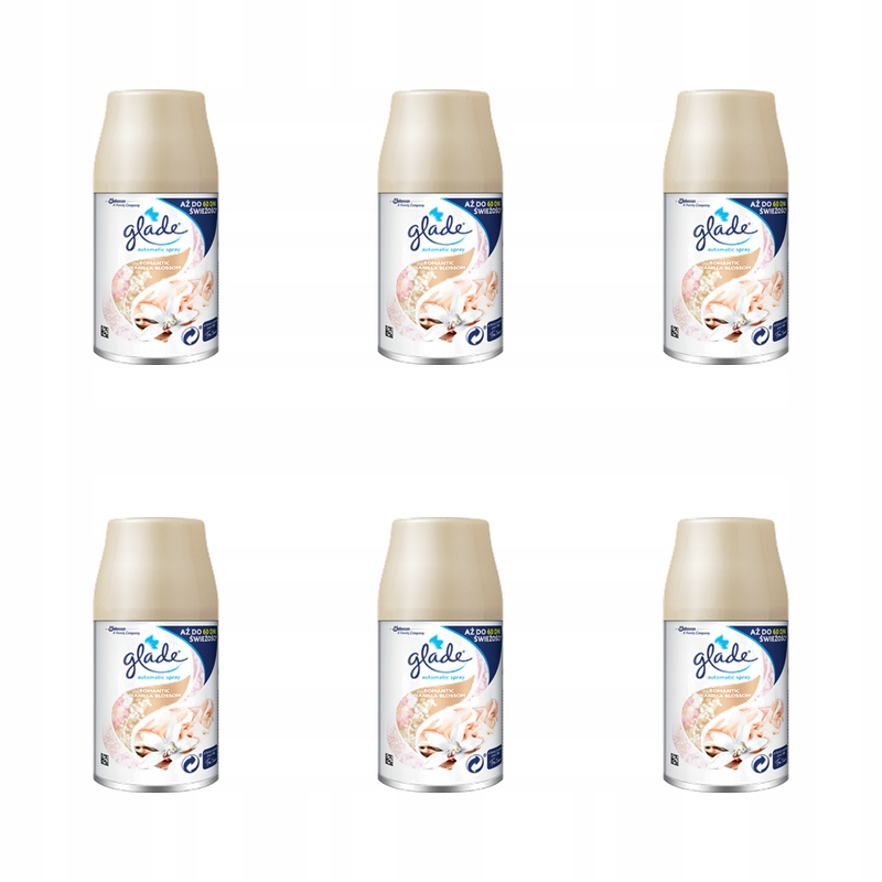 Náhradní náplň do automatického osvěžovače Glade saténový vanilkový květ 269 ml X6