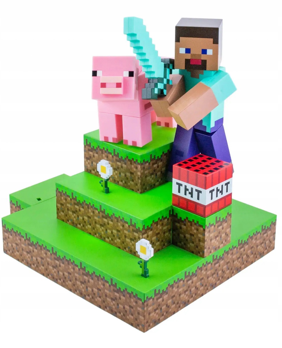 Lampička Minecraft Steve Figural Light