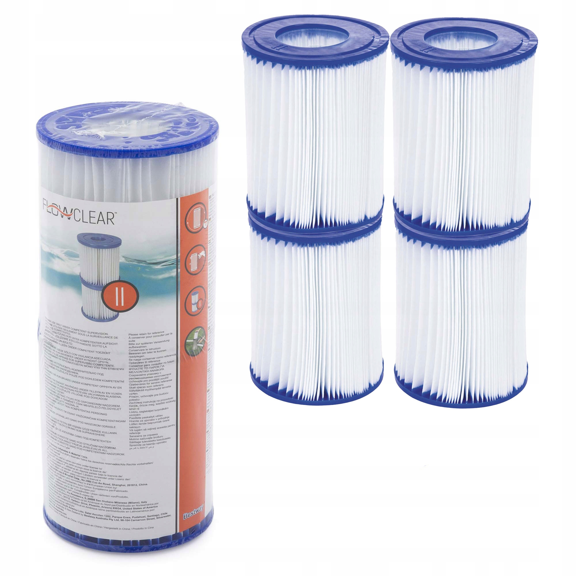 

Filtr Do Pompy Basenu Bestway 58094 Typ II 4 szt.