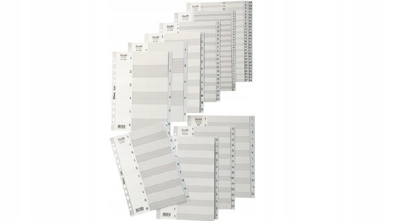 PRZEKŁADKI A4 PP NUMERYCZNE 1-10 100204765