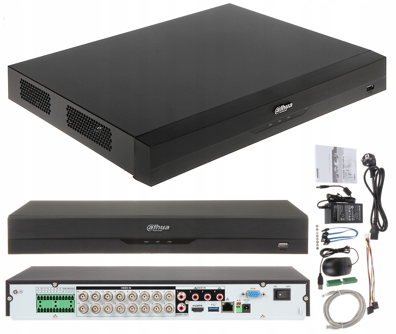Xvr rekordér Dahua XVR5216A-4KL-I3 pro 16 kamer do 8Mpx Wizsense