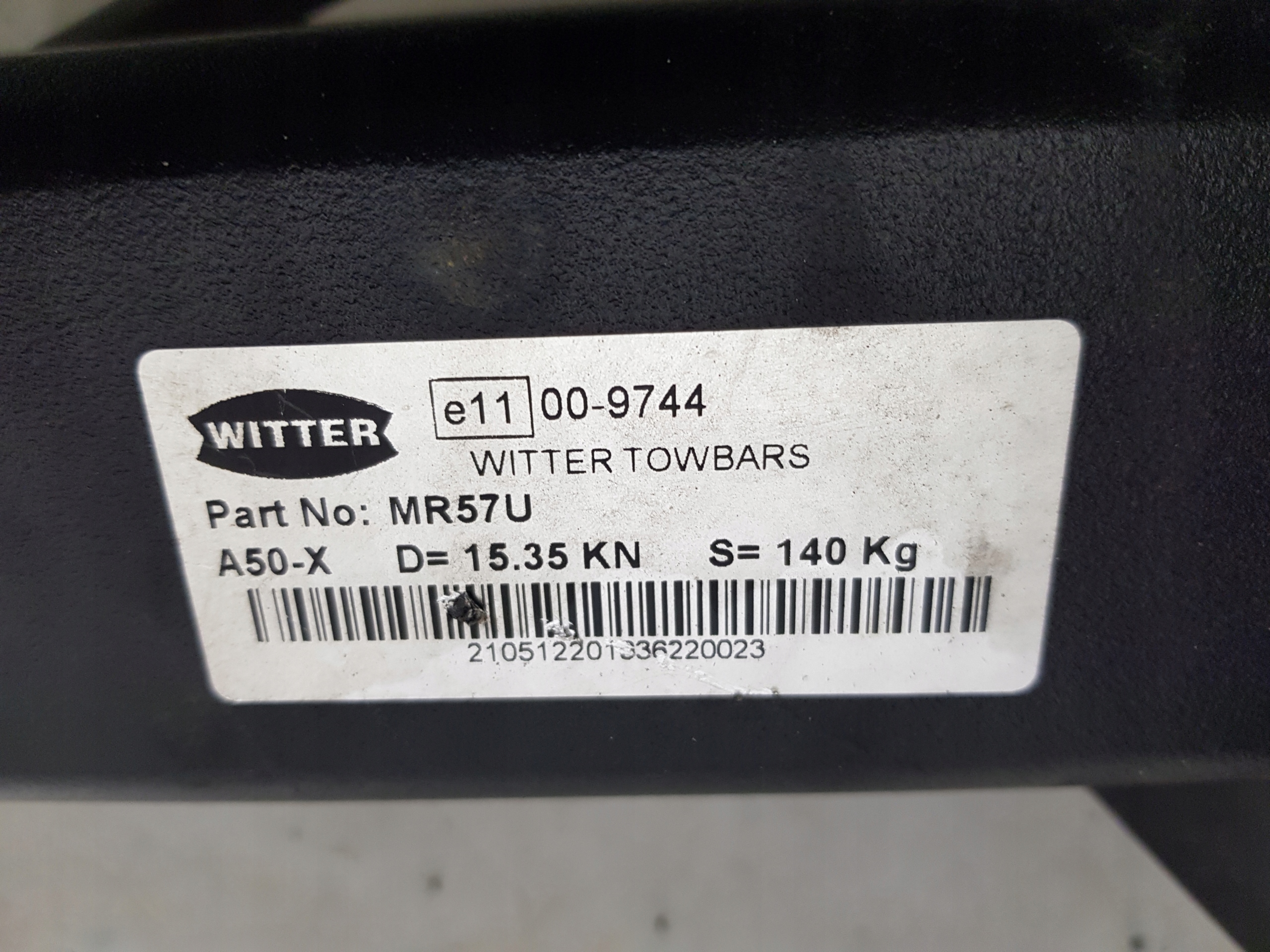 tow MERCEDES ML W164 WITTER