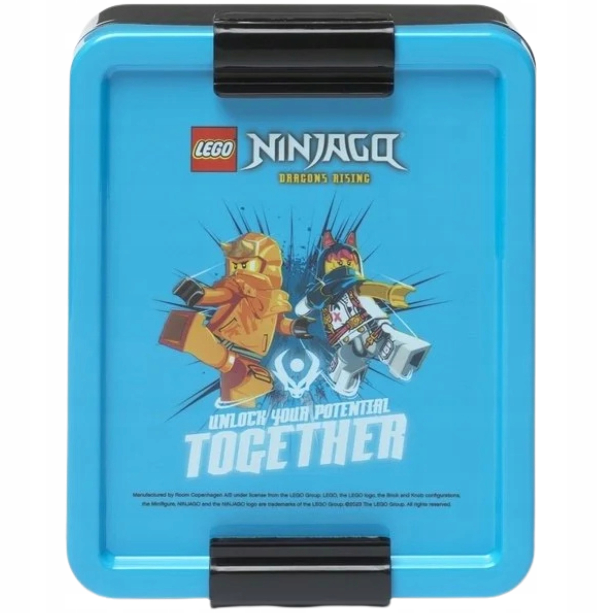 Śniadaniówka LEGO Ninjago Dragons Rising Lunchbox dla Dzieci Niebieski