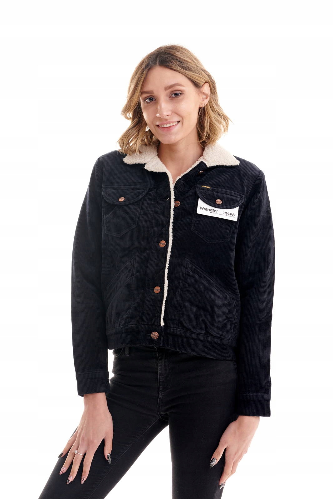 

Wrangler 124WJ Sherpa Jacket Black W4WSUP100 M