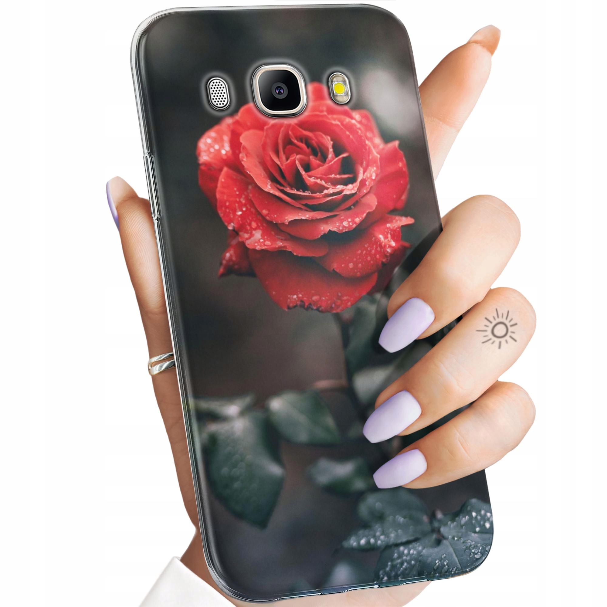 Etui Do Samsung J5 2017 J530 Róża Z Różą Rose Obudowa Pokrowiec Case