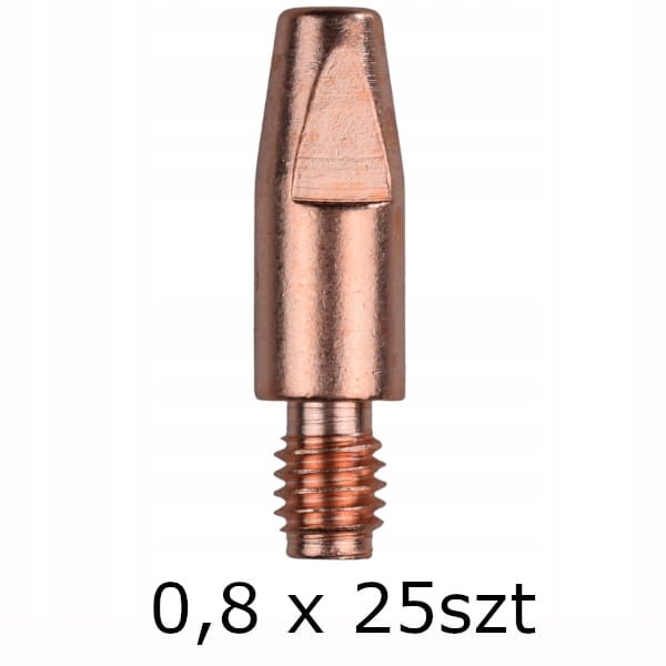 

Końcówka Prądowa Mig Mag M6, dł.28 mm 0,8 25 szt.