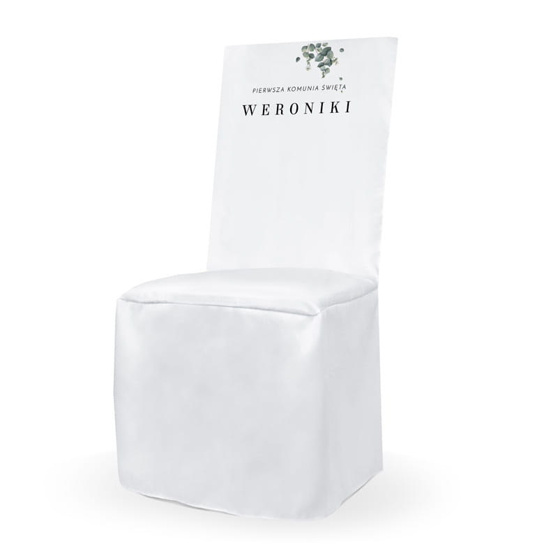 

Pokrowiec komunijny z imieniem dziecka Eukaliptus