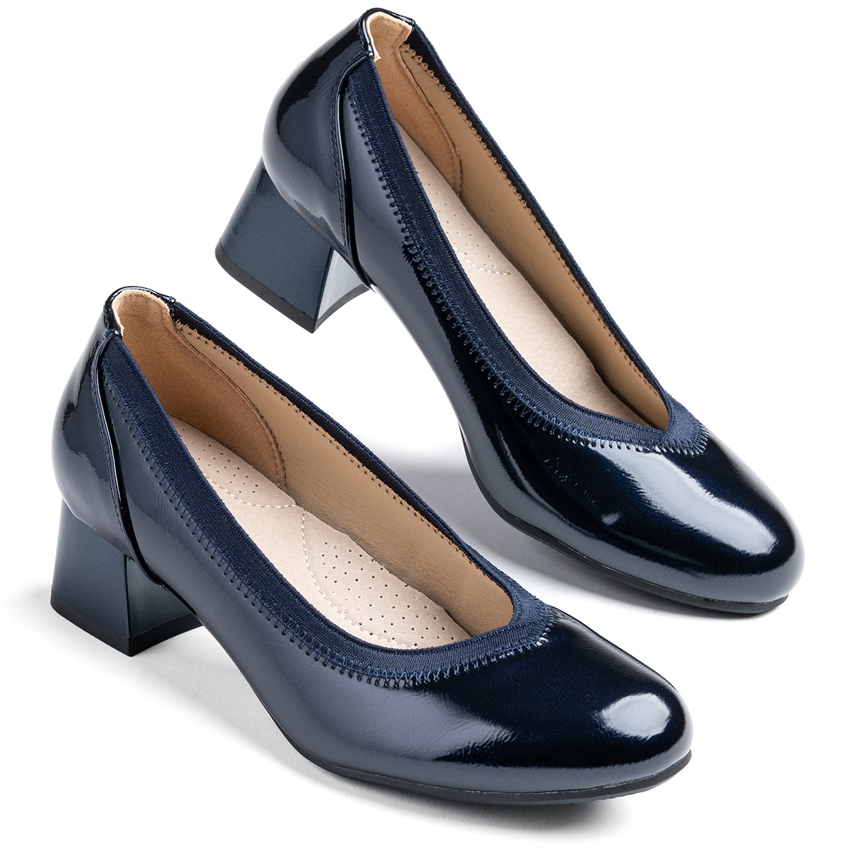 Lodičky v.KŮŽE podpatek elegantní Měkké pohodlné přiléhavé Wojtyłko 38