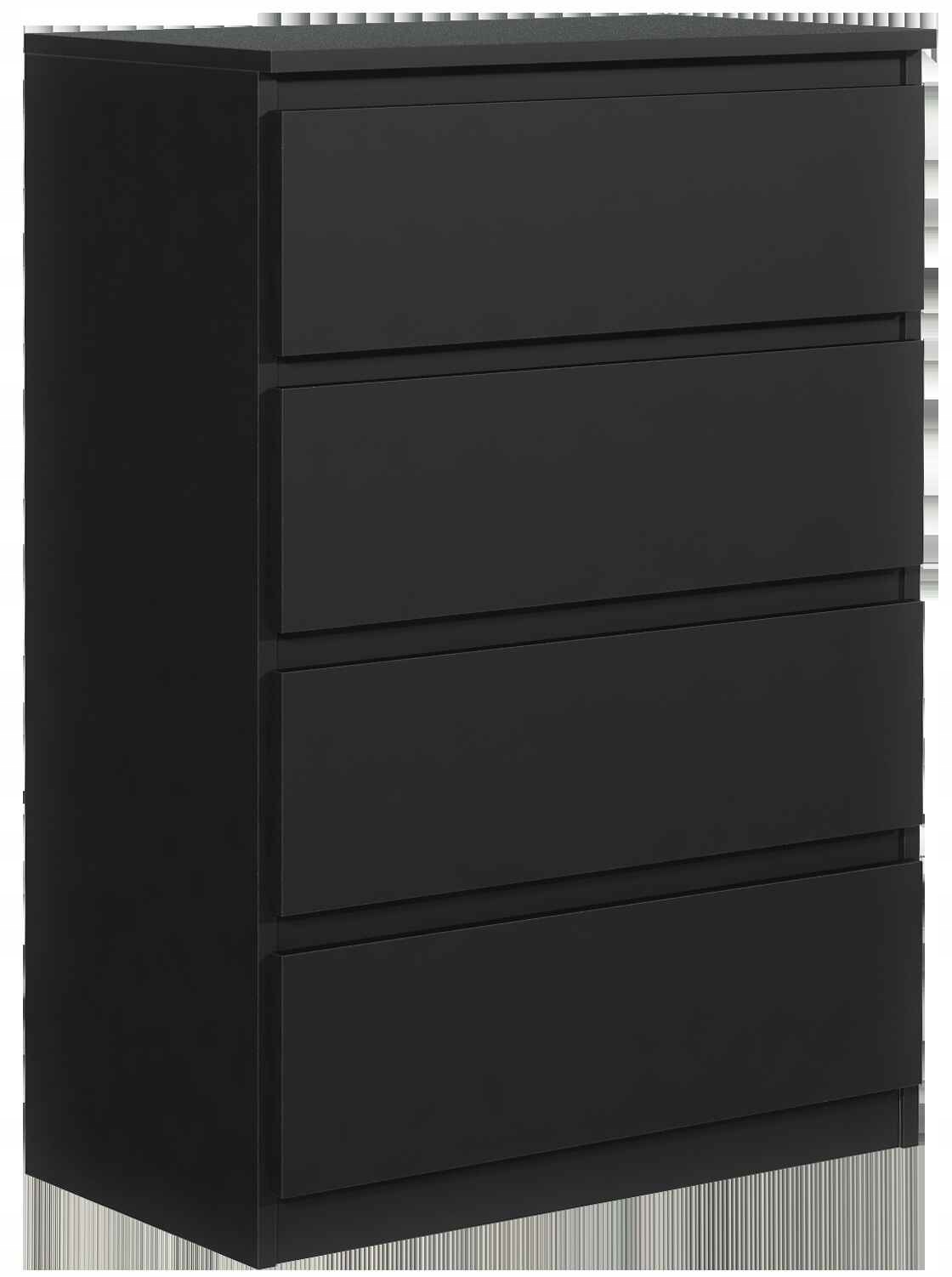 Komoda Nudo 70 cm do obývacího pokoje Ložnice Černá