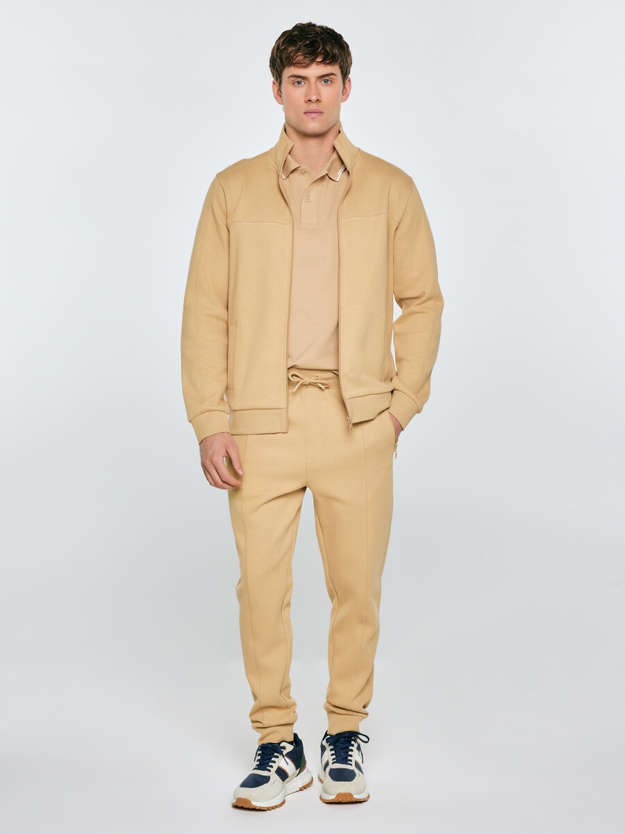 Big Star Pánské béžové teplákové kalhoty Wladorp 801 S