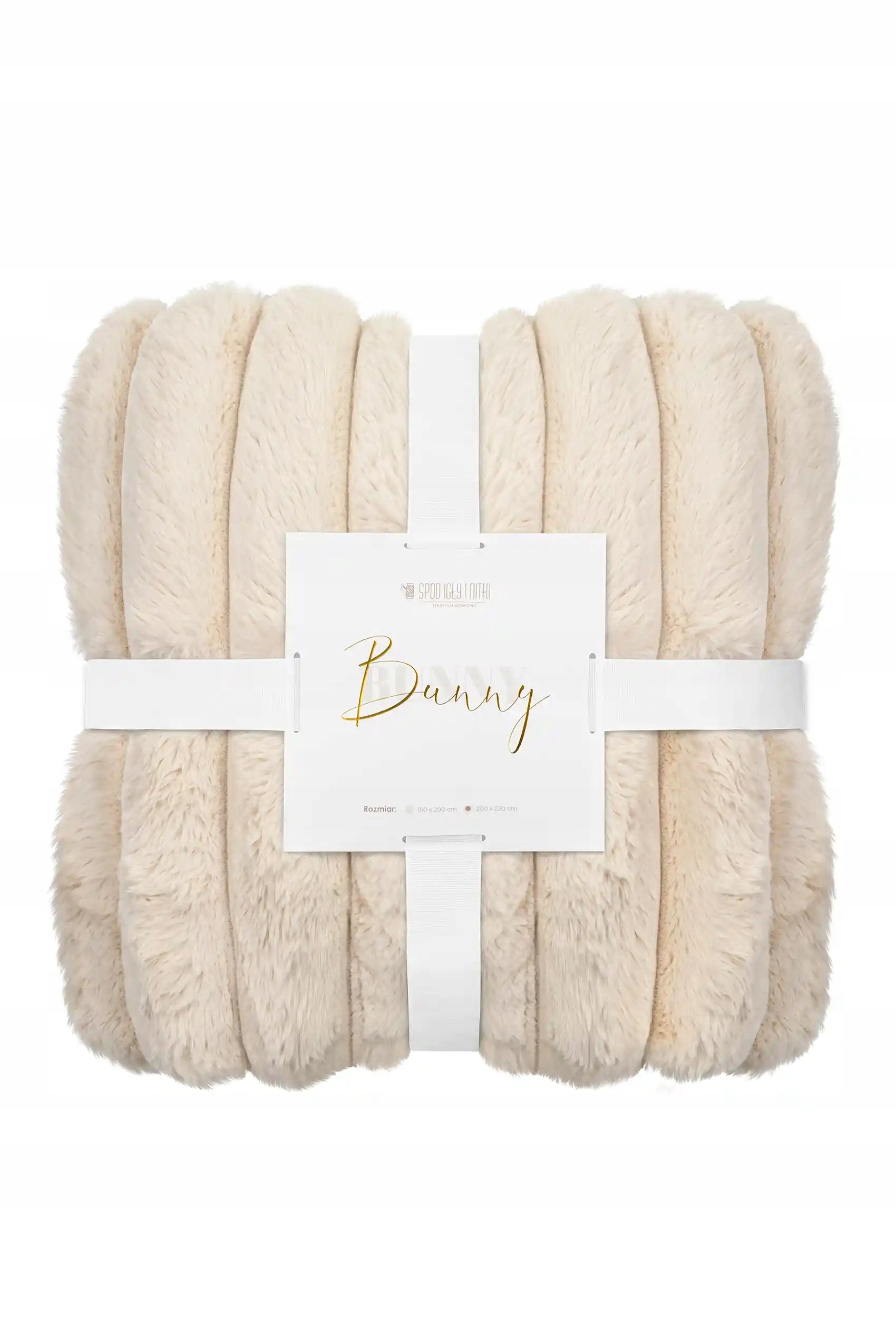 Deka Bunny 200x220 béžová Hrubá kožušinová nadýchaná