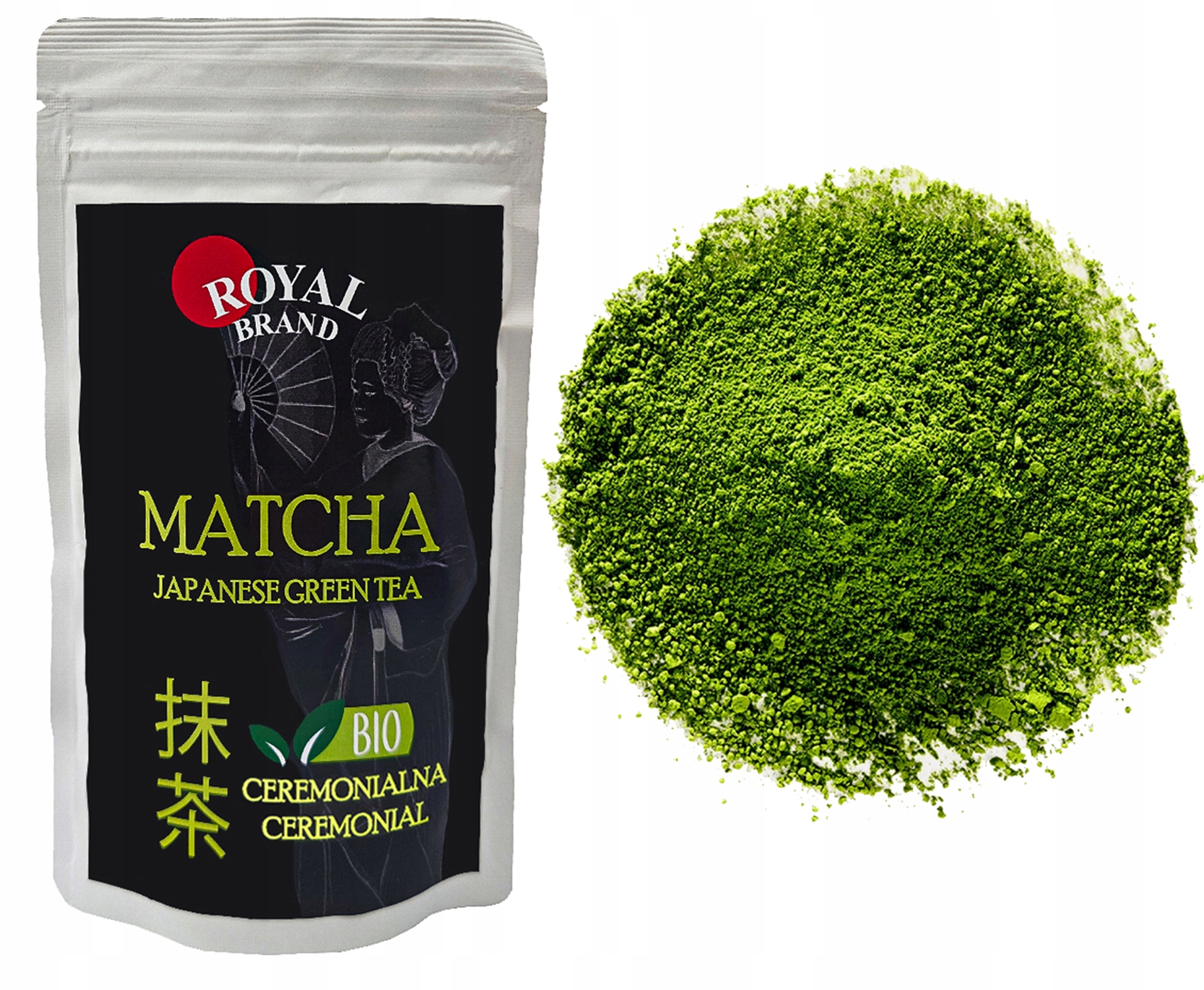 Levně Royal Certified Ceremoniální Matcha Bio 100 g Zelený Čaj japonský