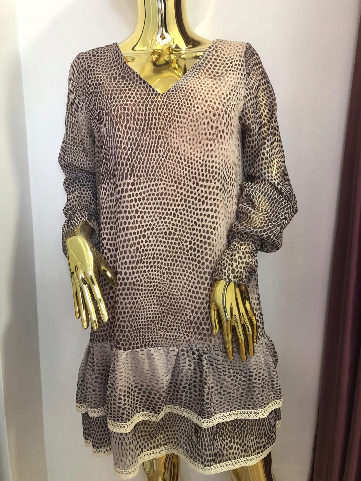 SUKIENKA PRINT XANA ! NOWOŚĆ ! HIT ! Wzór dominujący zwierzęcy