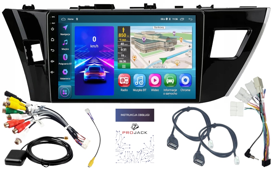 Autorádio Android Carplay Toyota Auris Corolla 2013-2018 2 Gb 64 Gb