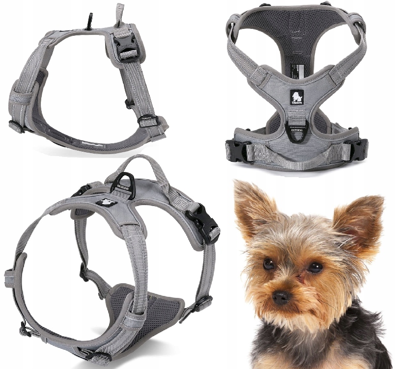 Levně Postroje Pro Psa Truelove Easy Walk Silné, Odolné, Reflexní, Šedé Xs