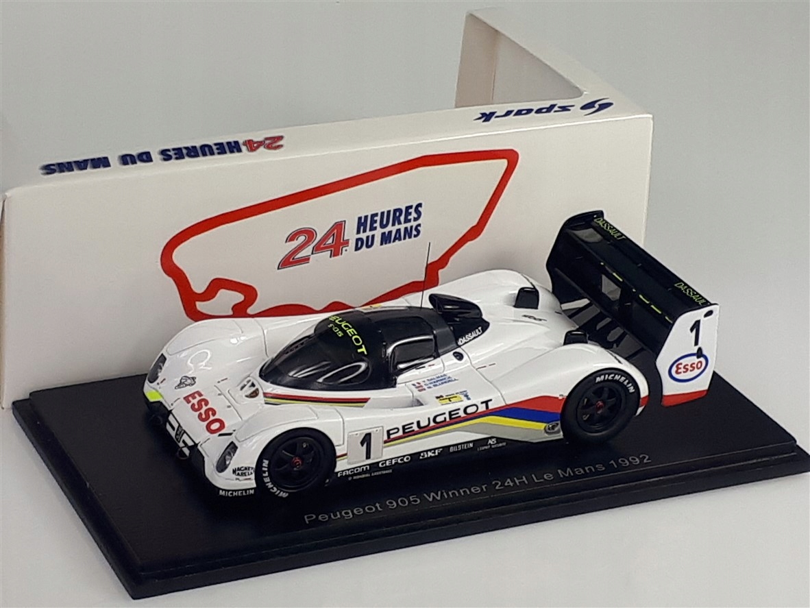 Spark Peugeot 905 #1 Winner Le Mans 1992 1:43