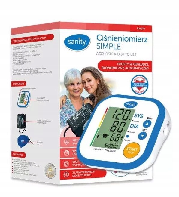 Sanity, Ciśnieniomierz Simple Sanity Ap 1116, 1 sztuka