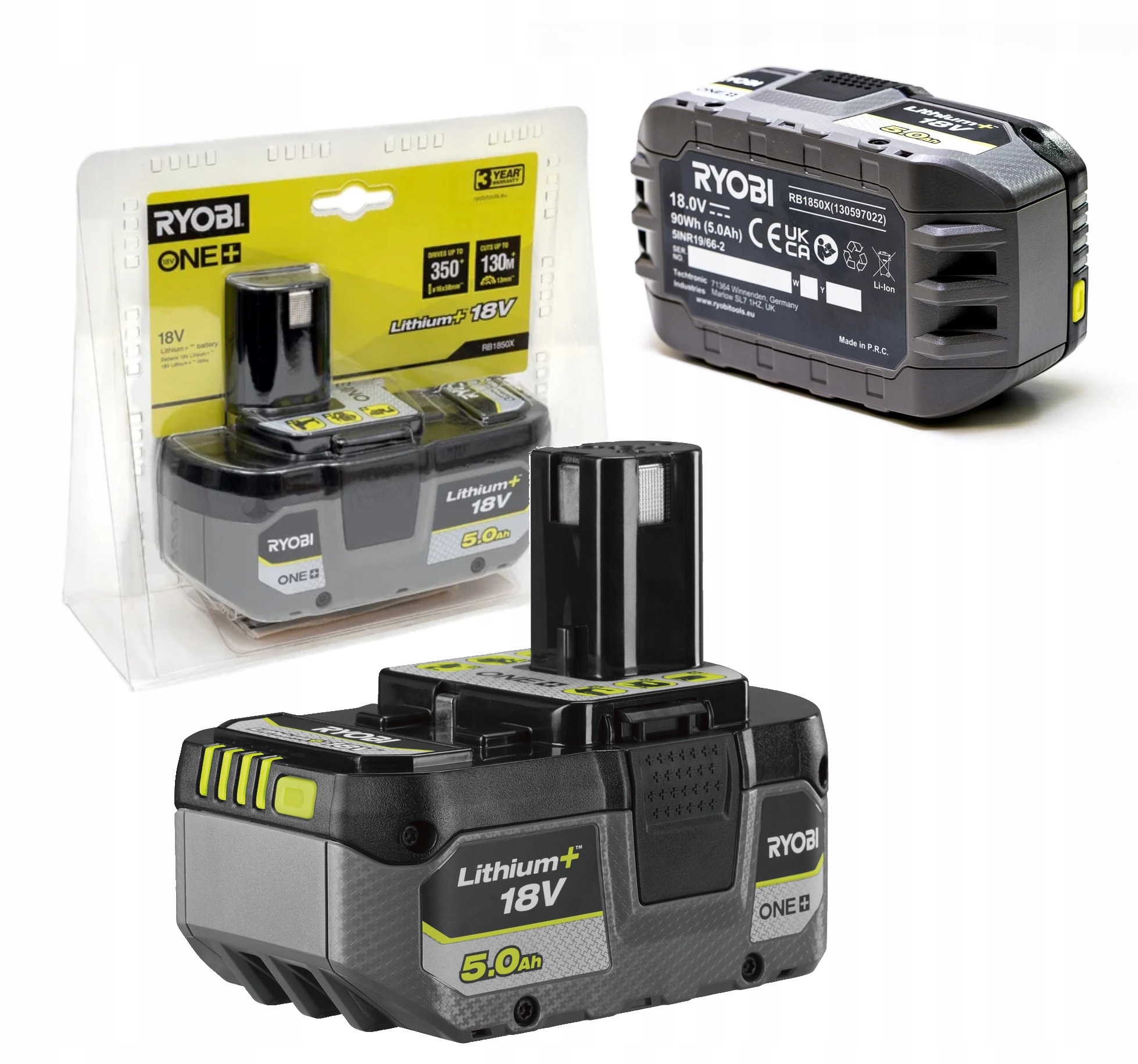 Akumulator Ryobi RB1850X 5.0Ah 18V One+ Bateria 5Ah Lithium+ 2025r