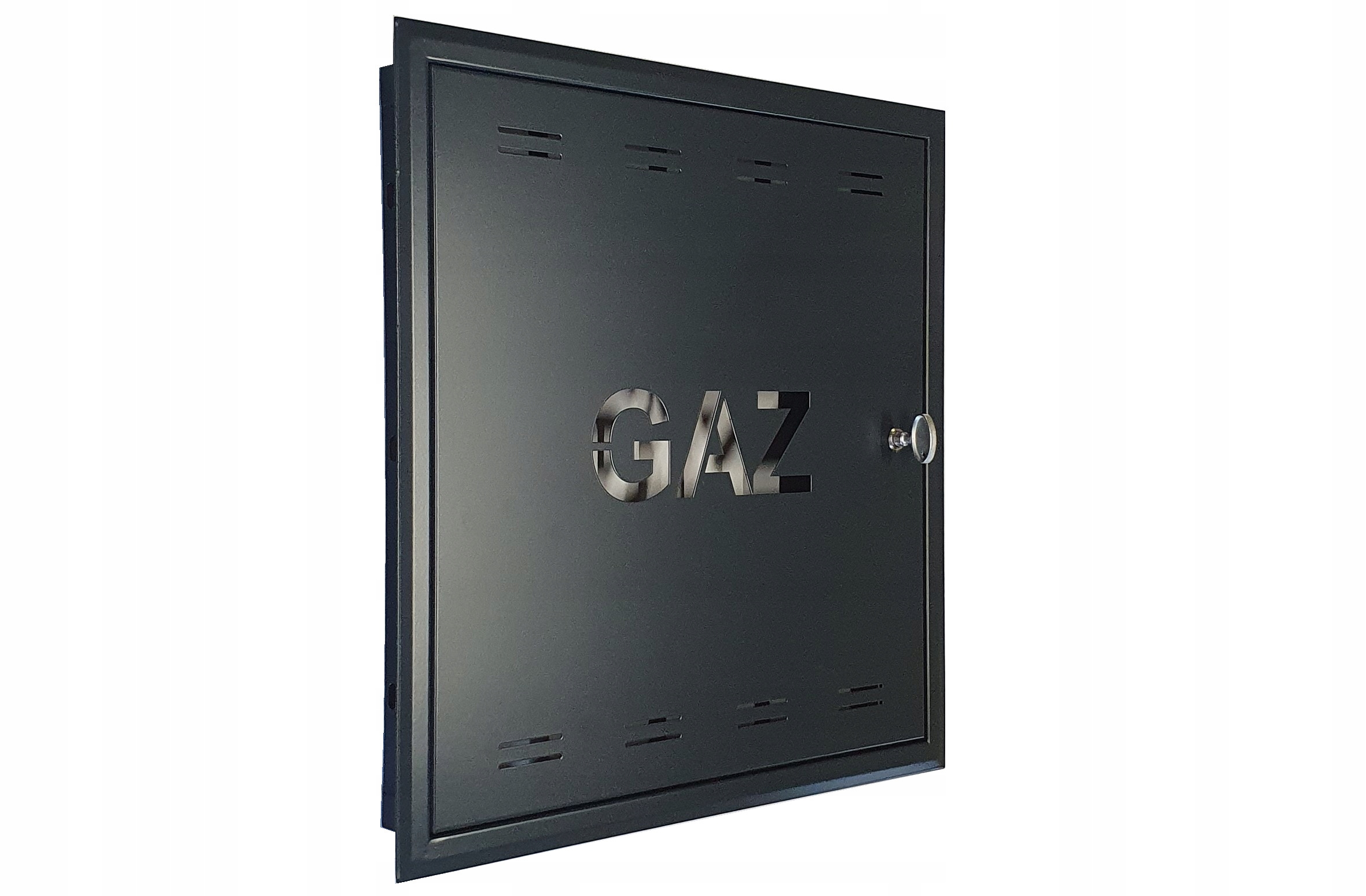 DRZWICZKI GAZOWE METAL SKRZYNKA 60x60x5 ANTRACYT NA KLUCZ POLSKIE Marka Km Express