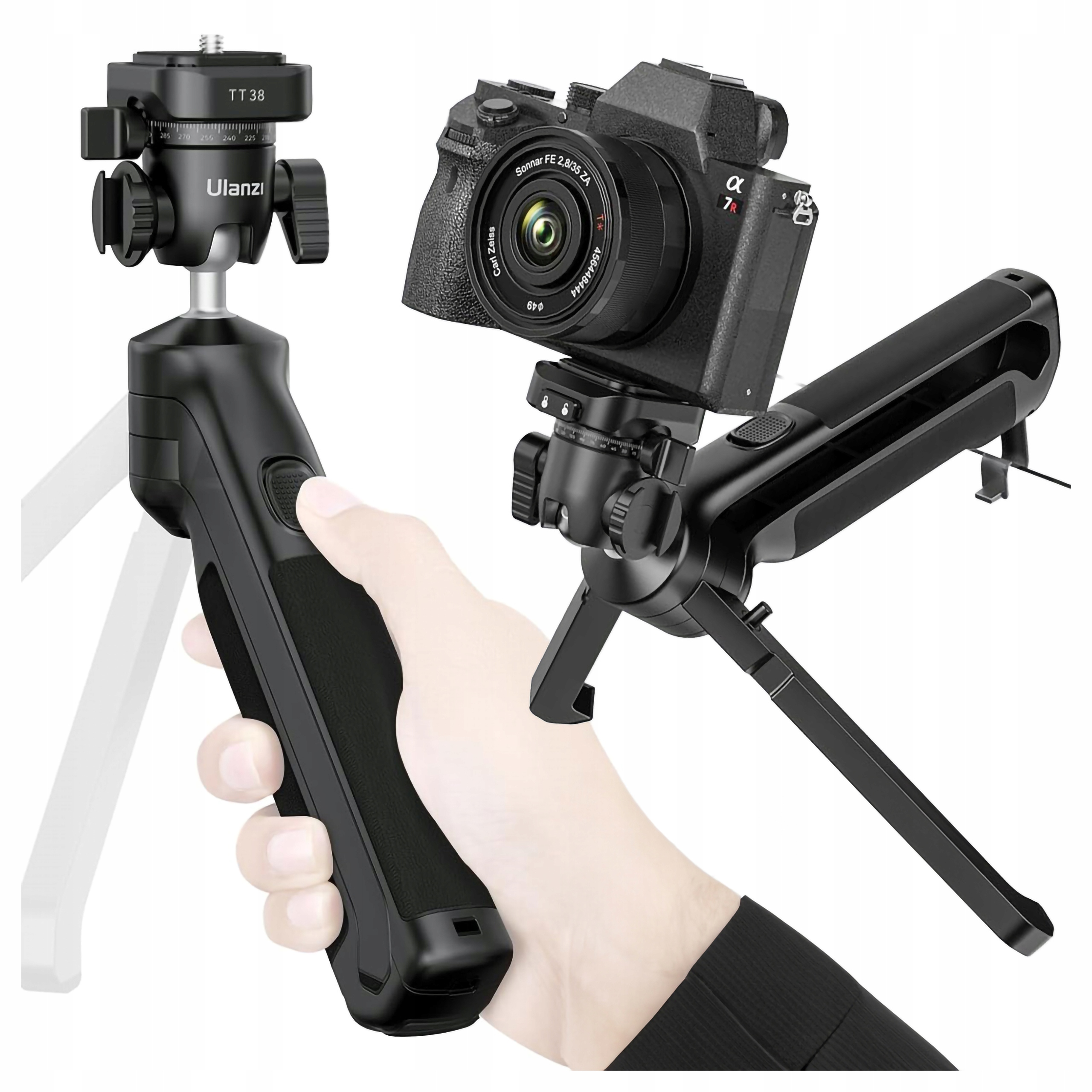 Stativ Mantis Mode Grip Ulanzi TT38 Arca Swiss 1/4” studená patka VlogPod