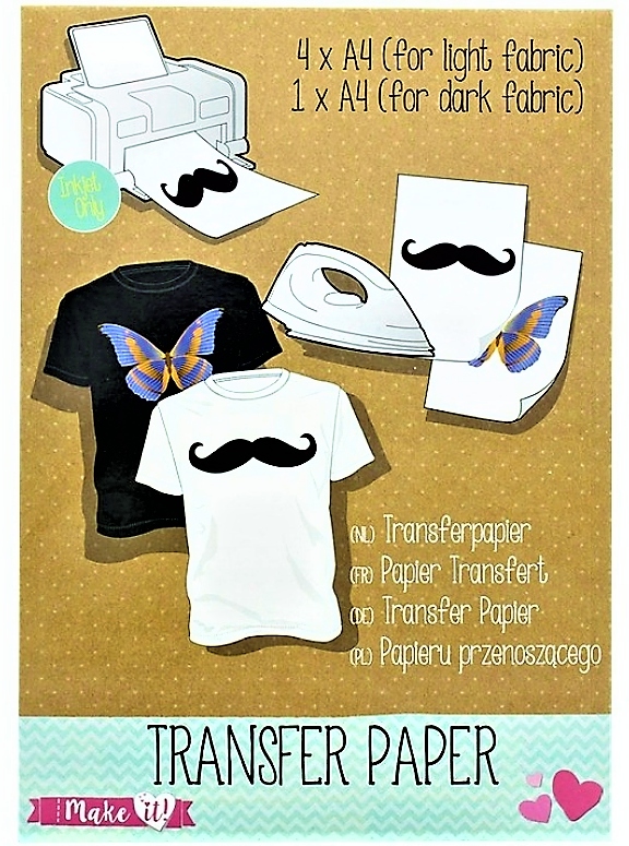 

Papier Transferowy do Ubrań A4 5sztuk