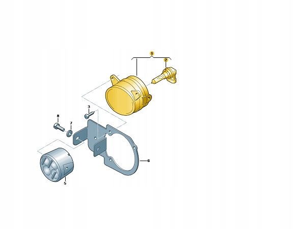 галоген левая 2H0941699C vw CRAFTER AMAROK