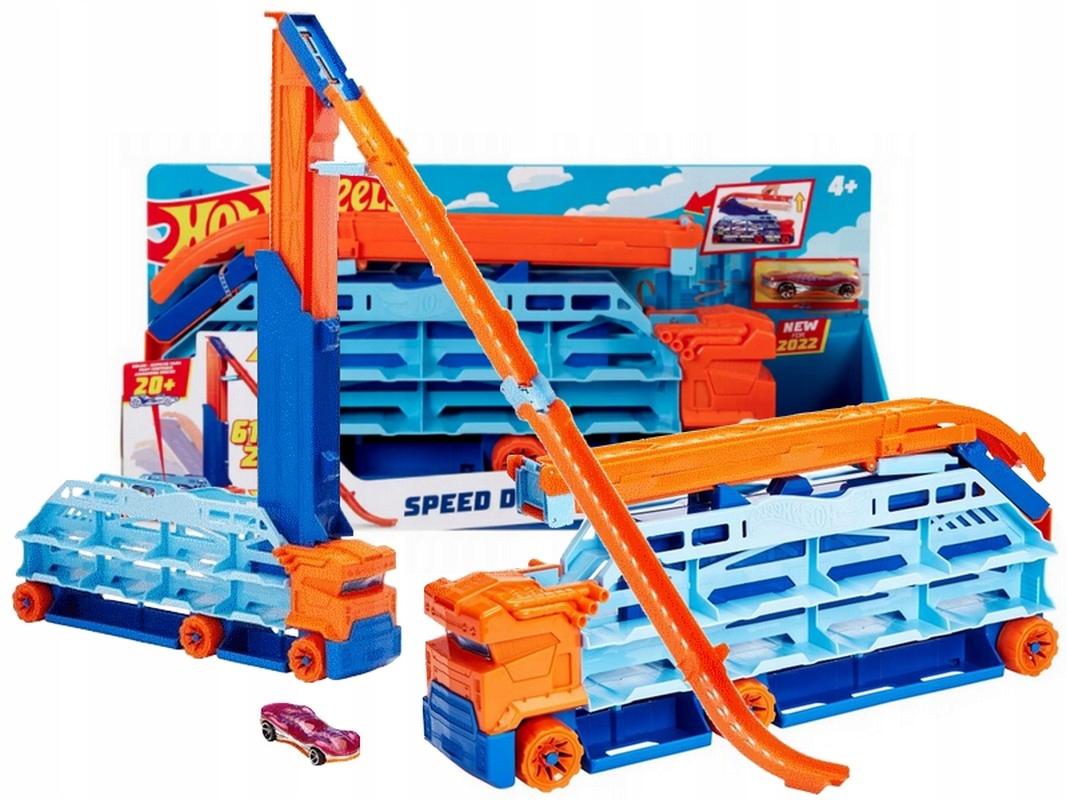 

Hot Wheels Transporter Epicki Zjazd ze zjeżdżalnią
