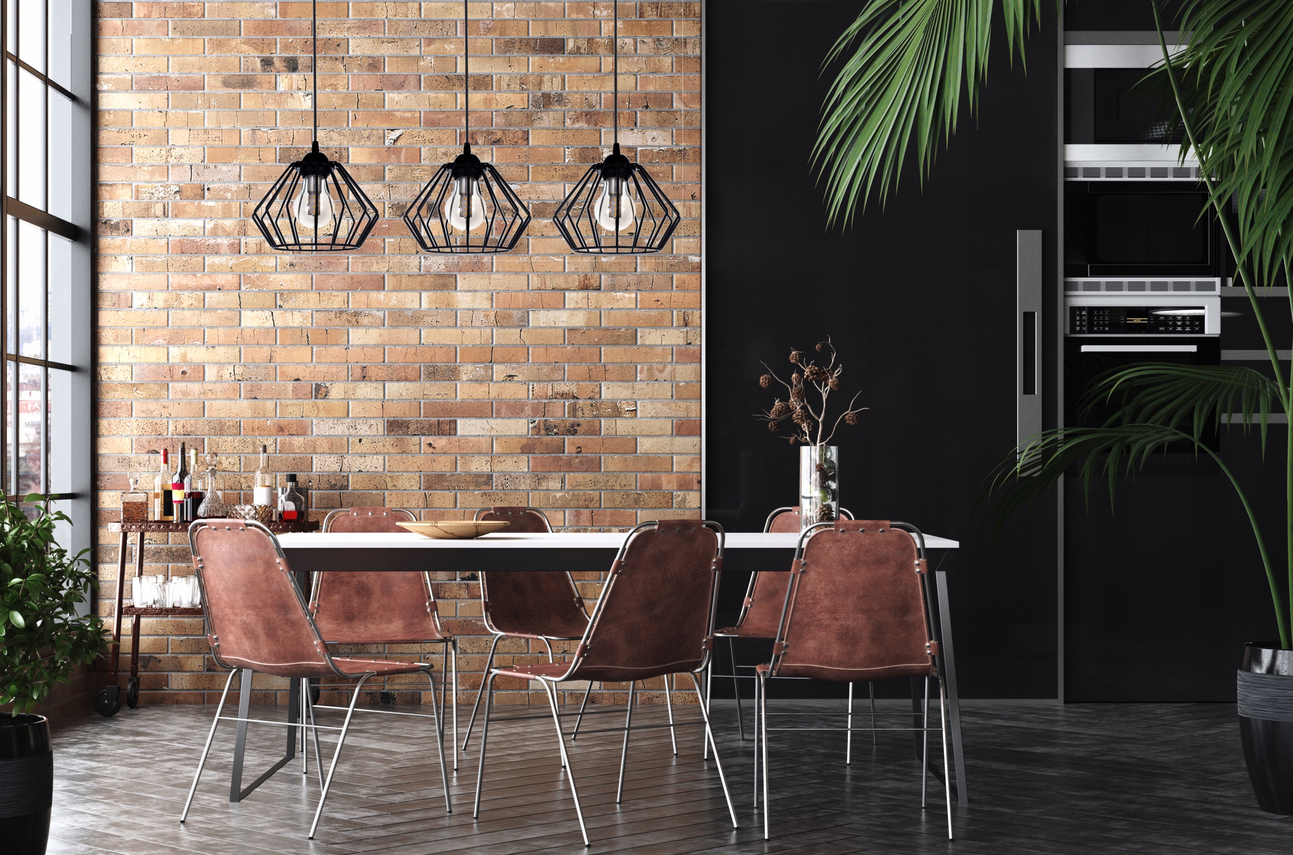 LAMPA WISZĄCA SUFITOWA ŻYRANDOL BRYLANT LOFT DRUT Marka Elko