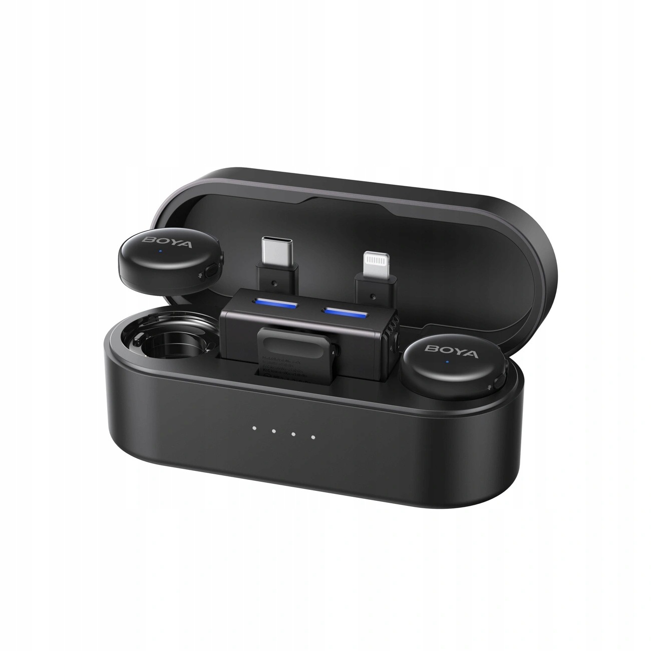 Mikrofony Bezprzewodowe 2 4GHZ Usb C Boya Boyalink 3 02 Czarne
