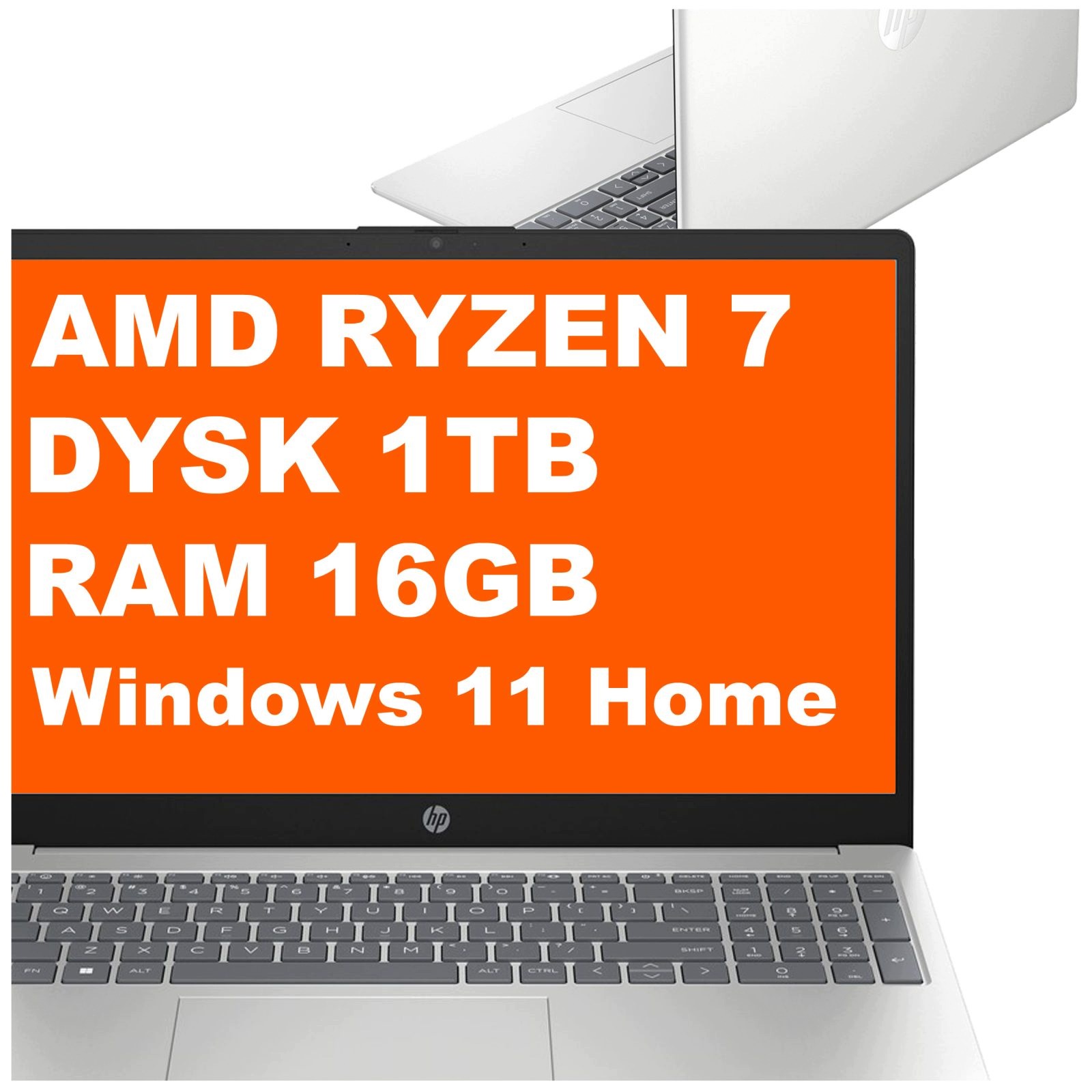 Notebook Hp 15-fc Ryzen 7 16GB 1TB Amd Radeon FullHD Win 11 Stříbrný