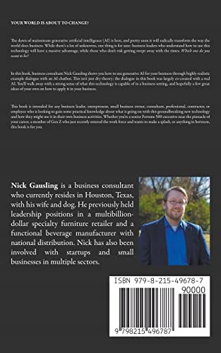 Gausling, Nick Bots in Suits: Using Generative AI to Revolutionize Your Bus Tytuł Bots in Suits: Using Generative AI to Revolutionize Your Business