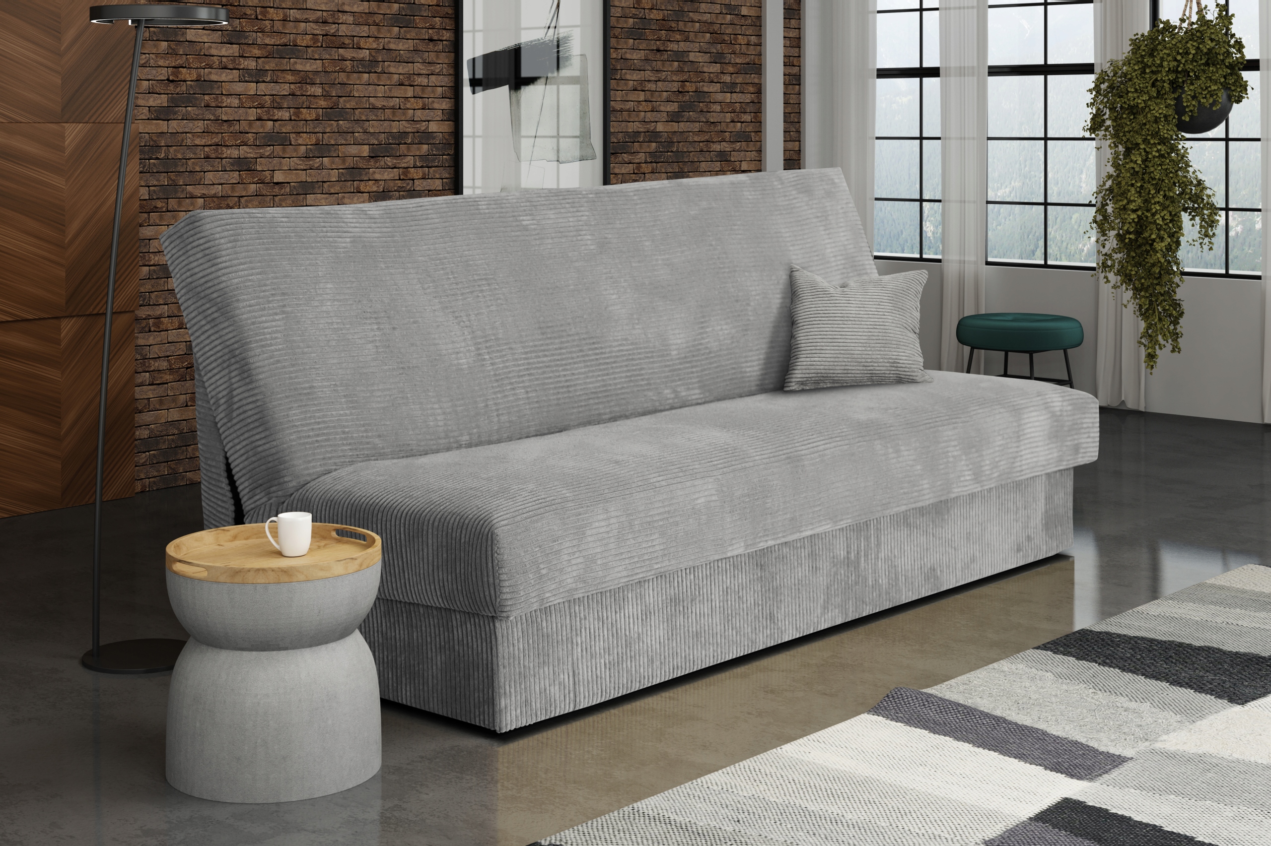 wersalka LUIZA MINI uniwersalna sofa rozkładana Szerokość mebla 172 cm
