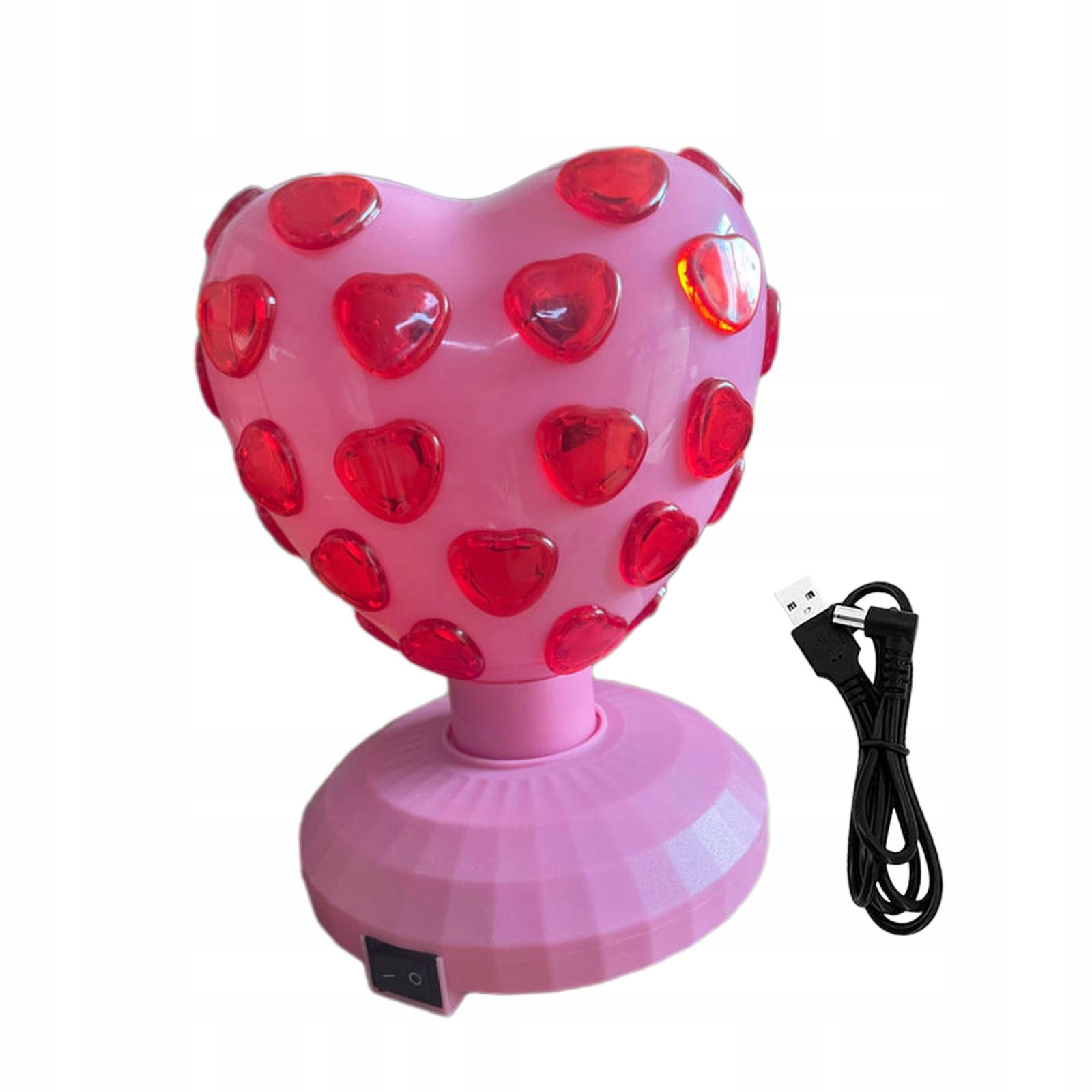 Disco Ball Lamp Compact Size RGB LED Strobe Light for Room pink love heart Model LED Disco Party Light