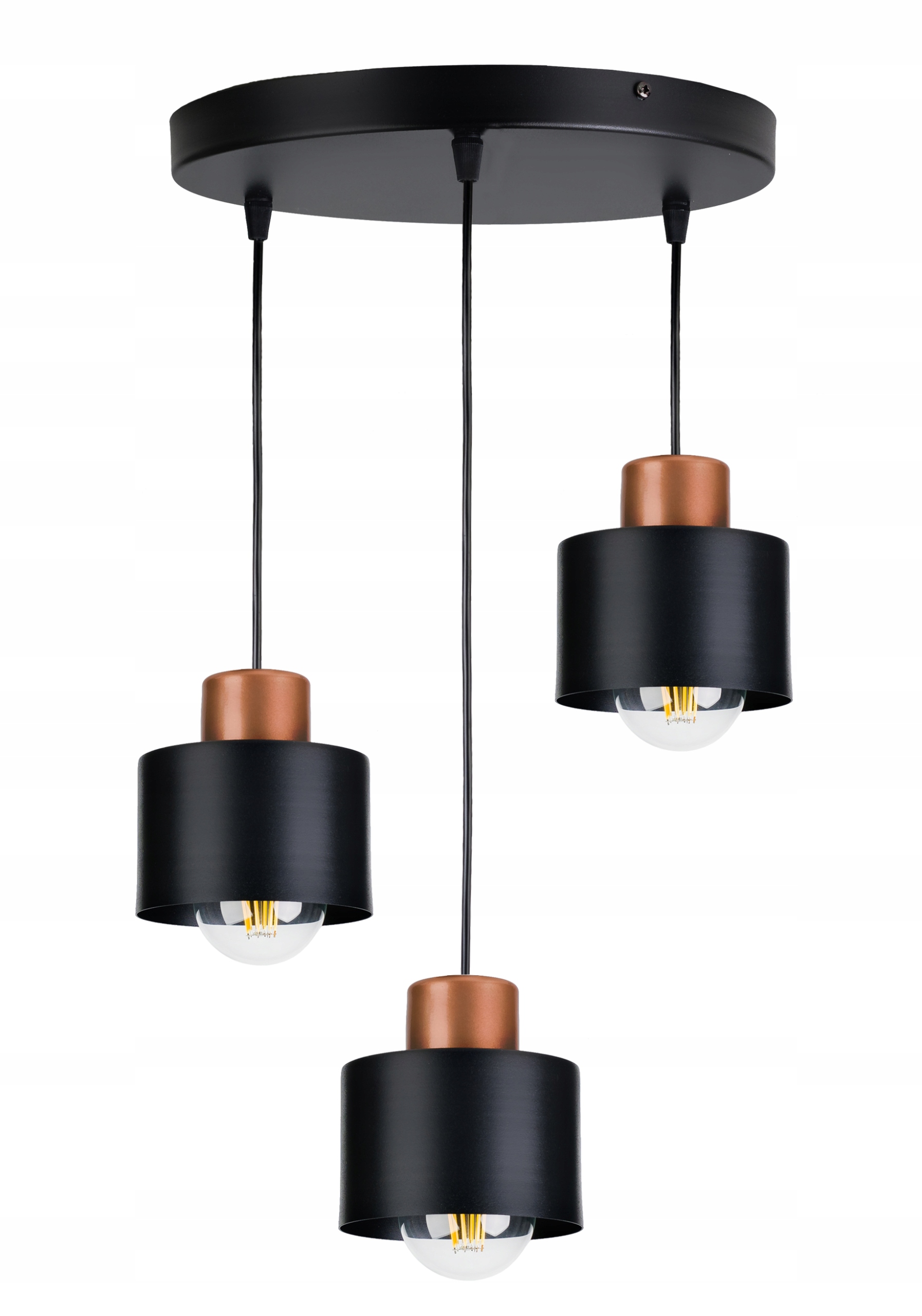

Lampa wisząca sufitowa Żyrandol Zwis Kubek Mosiądz