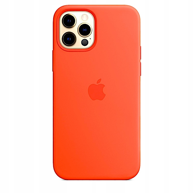 Silikonové pouzdro pro iPhone 12/12 Pro Silicone Case Electric Orange