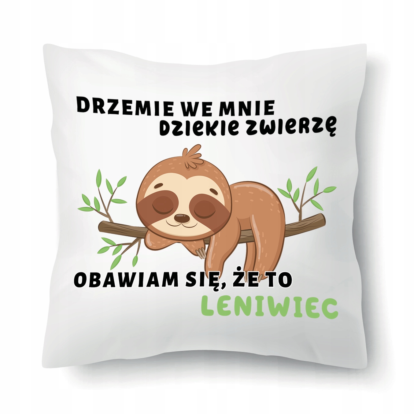 

Poduszka Biała Leniwiec Dzikie Zwierzę Różne