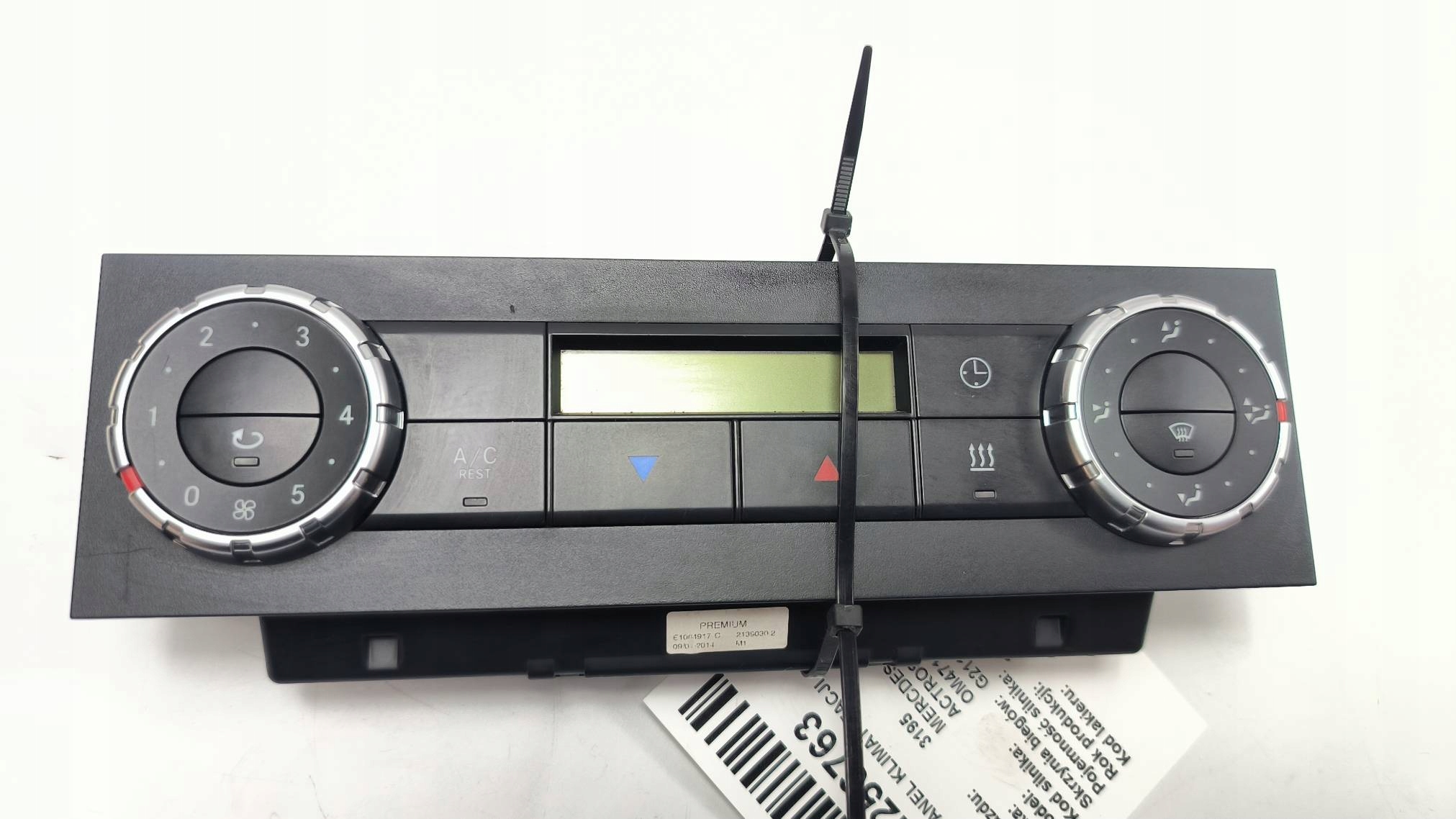 PANEL klimaanlage A9604467928 MERCDES-BENZ ACTROS MP4 1845