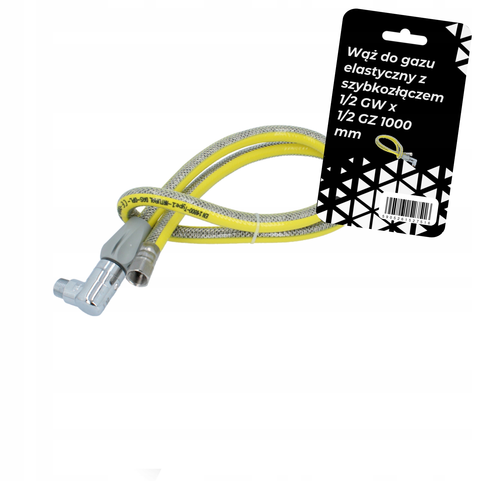 Plynová přípojka flexibilní 1/2 rychlospojka 1 m Ch