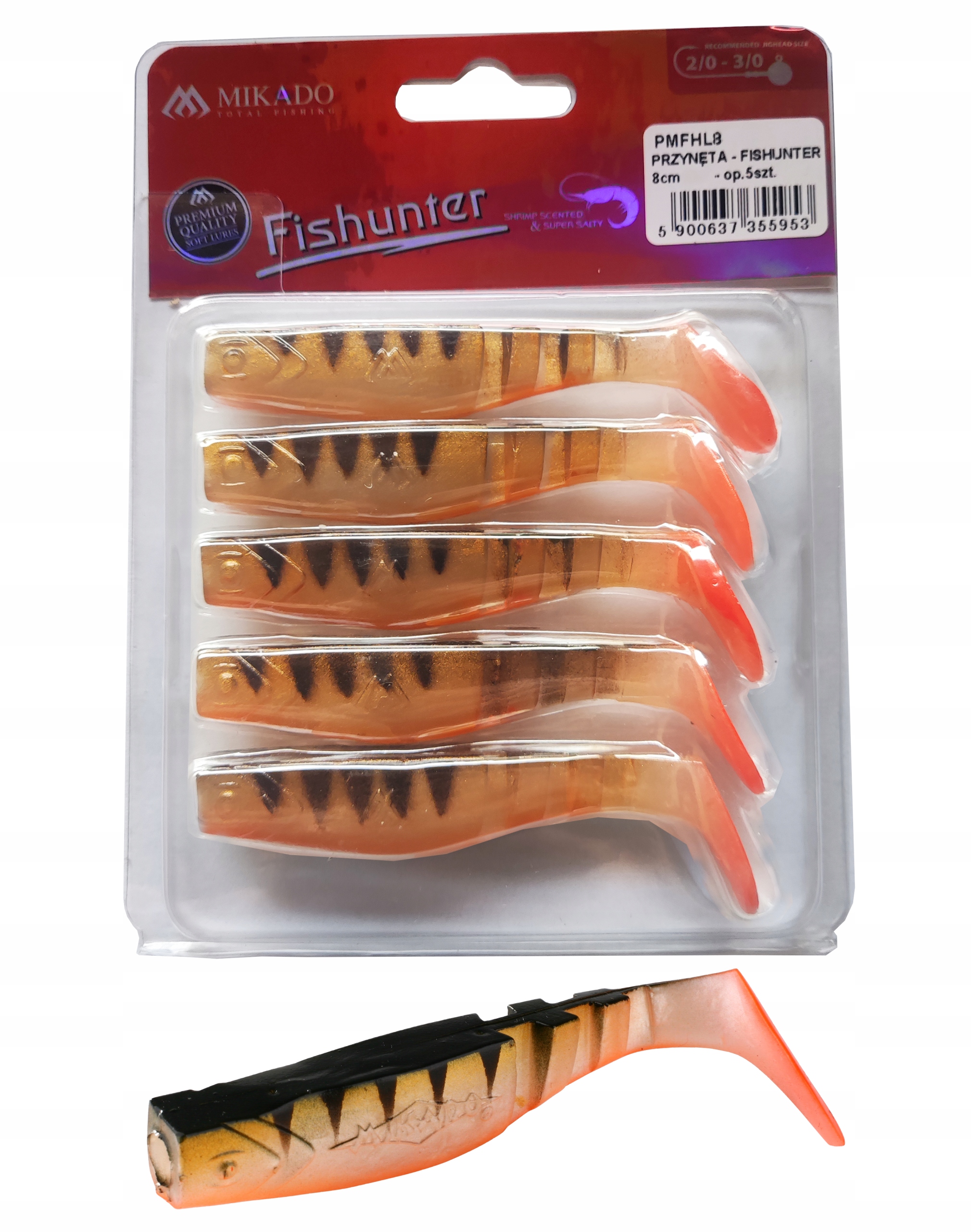 

Mikado Przynęta kopyto Fishunter 8cm 126 5 sztuk