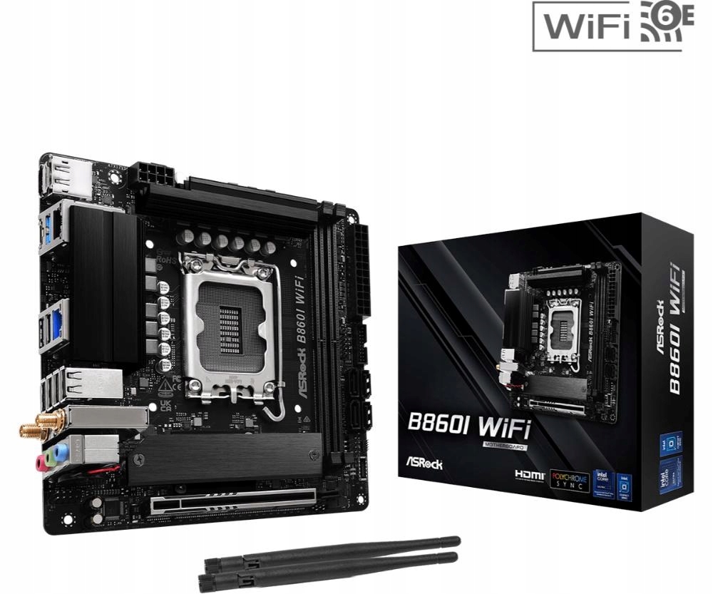 ASRock Mb Sc LGA1851 B860I WiFi, Intel B860, 2xDDR5, 1xDP, 1xHDMI, …