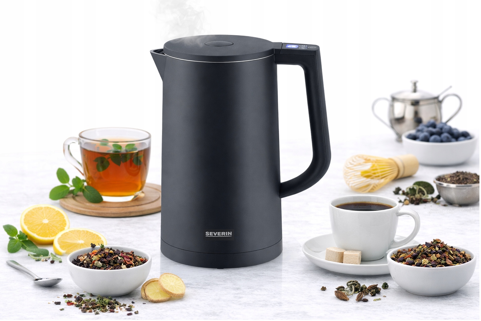 Czajnik Elektryczny Nieparzący Regulacja Temp 1.7L 2200W Severin Wk 3483