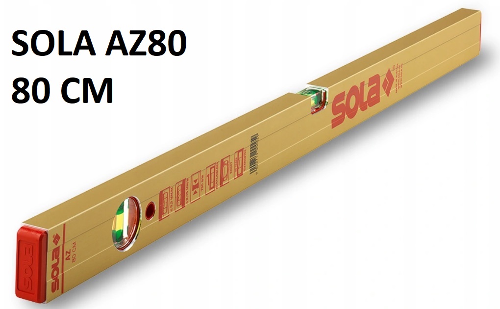 

Poziomica Aluminiowa Sola AZ80 80CM Anodowana