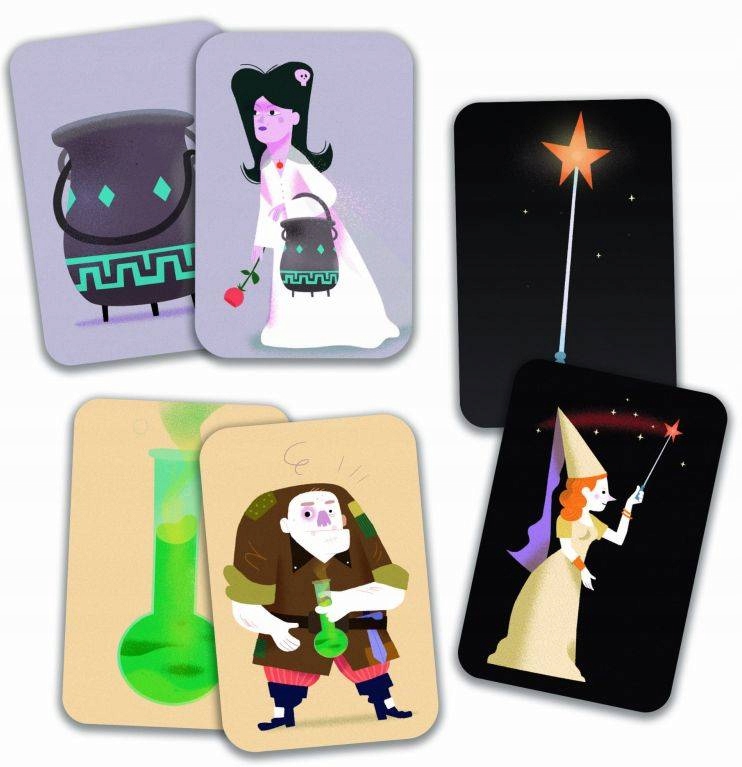 Gra karciana Magic School Djeco Wiek gracza 5-7 lat 8-11 lat 12-14 lat 15-18 lat 18+