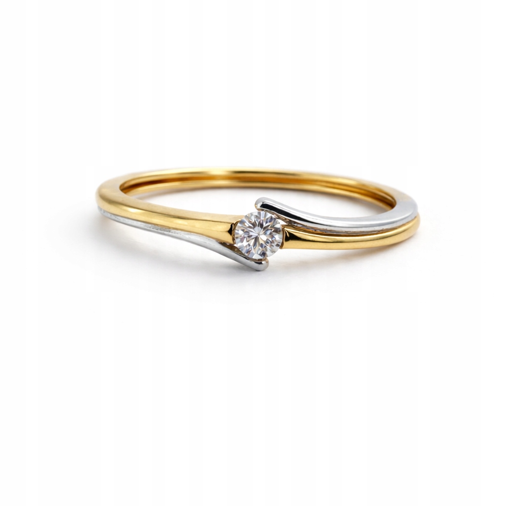 Prstýnek Au585 s diamantem KJR575YW 0.08 ct velikost 9