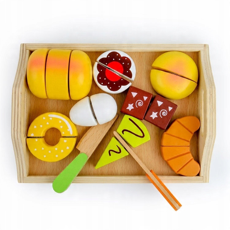 

Zestaw Drewniany Śniadaniowy Zabawka Montessori