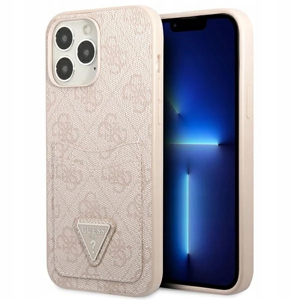 Pouzdro Guess GUHCP13LP4TPP Apple iPhone 13 Pro růžová/pink hardcase 4G Triang