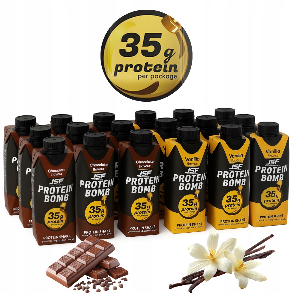 Levně Protein Bomb proteinový koktejl 35 g, vysokoproteinová sada 18 ks mix chutí