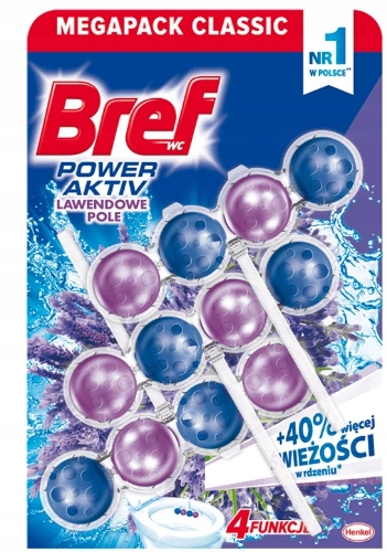 

Bref Kulki Wc Power Zawieszka Lawendowa 51G X 3SZT